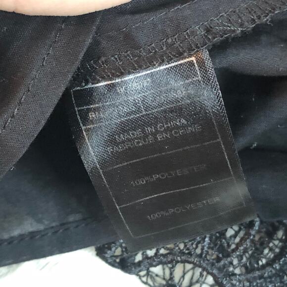 BB Dakota Sleeveless Black Crochet Lace Dress - Picture 13 of 13